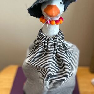 Desk goose denim outfit